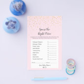 金ゴールド紙吹雪ピンクシャワー適正価格 チラシ (シングル)