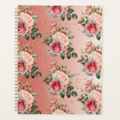 金ゴールド紙吹雪ピンクローゼスフローラ プランナー手帳