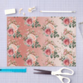 金ゴールド紙吹雪ピンクローゼスフローラ 薄葉紙 (クラフト)