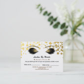 金ゴールド紙吹雪フォイルの発疹は友人のアフターケアを参照 紹介カード (スタンド正面)