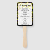 金ゴールド紙吹雪プログラムフカスタムァンの色が黒に表示 ハンドファン (裏面)