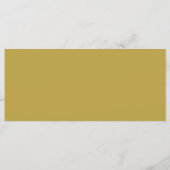 金ゴールド紙吹雪ヘッドテーブル座席カード プログラム (裏面)