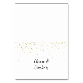 金ゴールド紙吹雪ベビーシャワービュッフェラベル テーブルナンバー