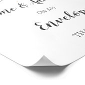 金ゴールド紙吹雪ベビーシャワー住所エンベロープサイン ポスター (角)