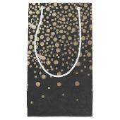 金ゴールド紙吹雪ホタル結婚シャルボード スモールペーパーバッグ (正面)