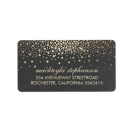 金ゴールド紙吹雪ホタル結婚シャルボード ラベル