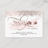 金ゴールド紙吹雪メイクアップ目まぶしアフターケアカード 紹介カード (正面)