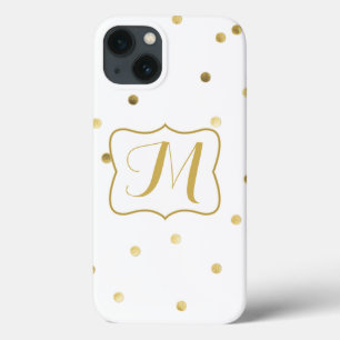金ゴールド紙吹雪モノグラムサムスンギャラクシーノートS4ケース iPhone 13ケース