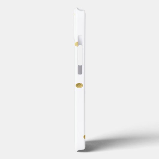 金ゴールド紙吹雪モノグラムサムスンギャラクシーノートS4ケース Case-Mate iPhoneケース (裏面 / 左)