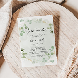 金ゴールド紙吹雪ユーカリプトゥス葉キンセアニラ 招待状