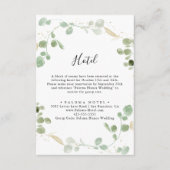 金ゴールド紙吹雪ユーカリ エンクロージャーカード (正面)