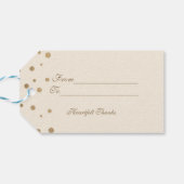 金ゴールド紙吹雪ラブシャンパ結婚ーニュ ギフトタグ (裏面横)