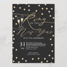 金ゴールド紙吹雪リングや輪の新年パーティー