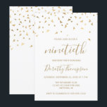 金ゴールド紙吹雪三角形90th誕生日パーティー 招待状<br><div class="desc">このシックなデザインは、金ゴールドフォイルのフェイク三角形紙吹雪のパターンを特徴とする。「九十」という言葉は金ゴールド手書きフォントエレガントに現れる。金ゴールド手書きフォントのホーム名と、日付、場所、および金ゴールドsans serifタイプのその他の詳細を使用して、招待をパーソナライズする。</div>