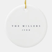 金ゴールド紙吹雪円写真オーナメントフェイク箔 セラミックオーナメント (裏面)