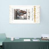 金ゴールド紙吹雪卒業記念写真 横断幕 (トレードショー)