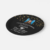 金ゴールド紙吹雪大学院写真修了会 ペーパープレート (アングル)