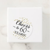 金ゴールド紙吹雪応援から60年メッセージカード フェイバータグ (インサイチュ)