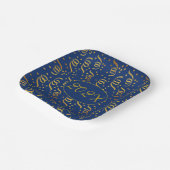 金ゴールド紙吹雪新年イブパーティープレート ペーパープレート (傾斜あり)