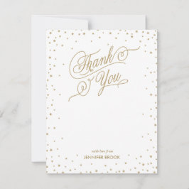金ゴールド紙吹雪星サンキューカード サンキューカード