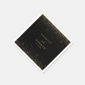 金ゴールド紙吹雪書道結婚台本のナプキン スタンダードカクテルナプキン (角)