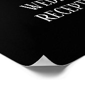 金ゴールド紙吹雪書道|ブラック披露宴へようこそ ポスター (角)