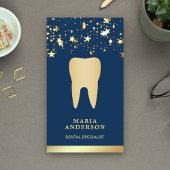 金ゴールド紙吹雪歯科診療所歯科医 名刺