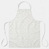 金ゴールド紙吹雪水彩ドットキッチンエプロン エプロン (正面)
