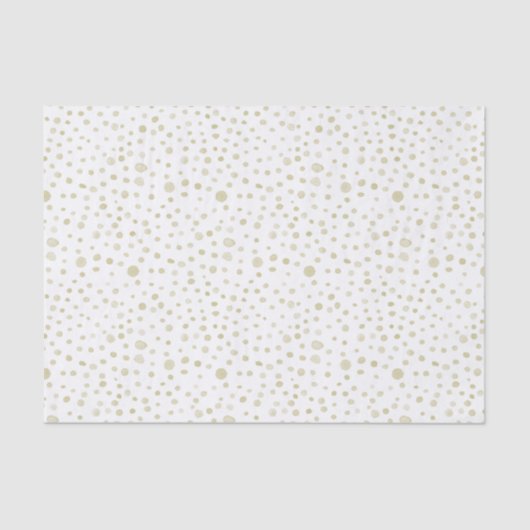金ゴールド紙吹雪水色ドットティッシュペーパー 薄葉紙 (正面)