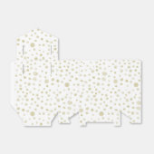 金ゴールド紙吹雪水色ドット優先ボックス フェイバーボックス (折り畳みなし)