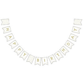 金ゴールド紙吹雪水色ドット束フラグ バンティングフラッグ