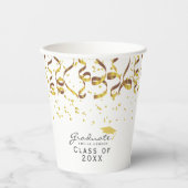 金ゴールド紙吹雪科 紙コップ (正面)