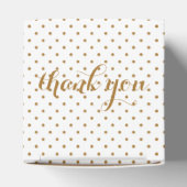 金ゴールド紙吹雪結婚式の引き出物箱 フェイバーボックス (上部)