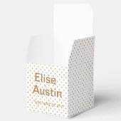 金ゴールド紙吹雪結婚式の引き出物箱 フェイバーボックス (オープン)