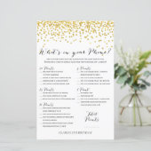 金ゴールド紙吹雪電話の誕生日ゲーム (スタンド正面)