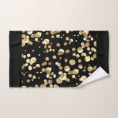 金ゴールド紙吹雪 バスタオルセット (ハンドタオル)