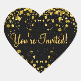 金ゴールド紙吹雪 ラウンドシール