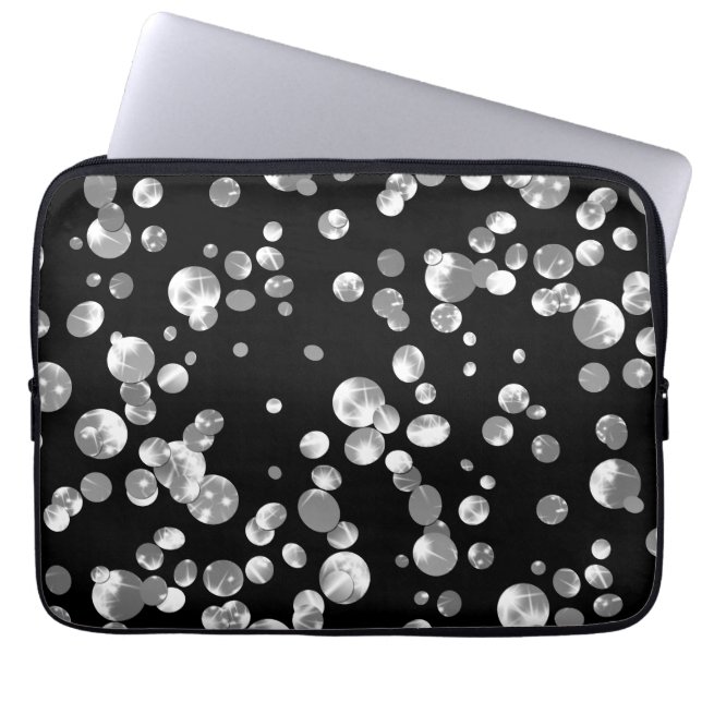 金ゴールド紙吹雪 ラップトップスリーブ (正面)