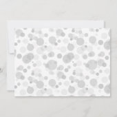 金ゴールド紙吹雪《写真》ぼけ味バブル40th誕生日パーティー 招待状 (裏面)