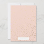 金ゴールド紙吹雪 | 卒業発表 案内状 (裏面)