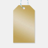 金ゴールド紙吹雪、木とグリッター鹿結婚ズ ギフトタグ (裏面)