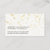 金ゴールド紙吹雪 | Golden Boke 名刺 (裏面)