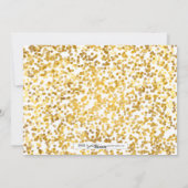 金ゴールド紙吹雪Happy New Yearフォトカード シーズンカード (裏面)