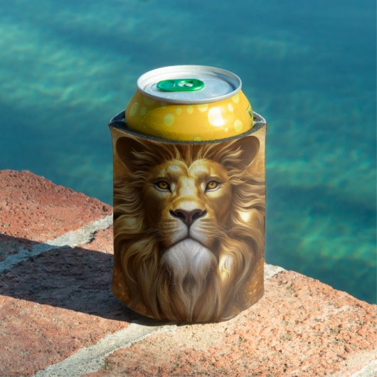 金ゴールド素晴らしライオン頭 缶クーラー (インサイチュ プール)