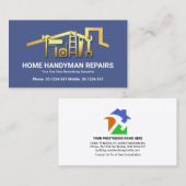 金ゴールド素晴らし屋上用手利道具 名刺 (正面/裏面)