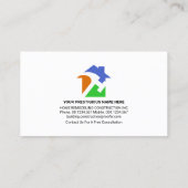 金ゴールド素晴らし屋上用手利道具 名刺 (裏面)