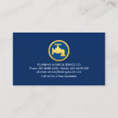 金ゴールド素晴らし水配管配管配管機 名刺 (裏面)