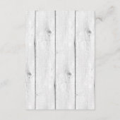 金ゴールド素朴アントラー | RSVPエレガント 出欠カード (裏面)