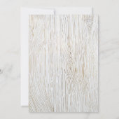 金ゴールド素朴ウッドグレイン結婚式招待状 招待状 (裏面)