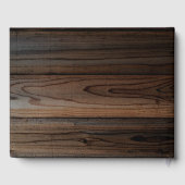 金ゴールド素朴ウッドマソニックゲストブック |フリーメーソン ゲストブック (裏面)